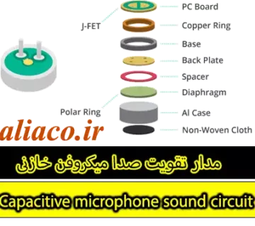 تقویت صدا میکروفن خازنی